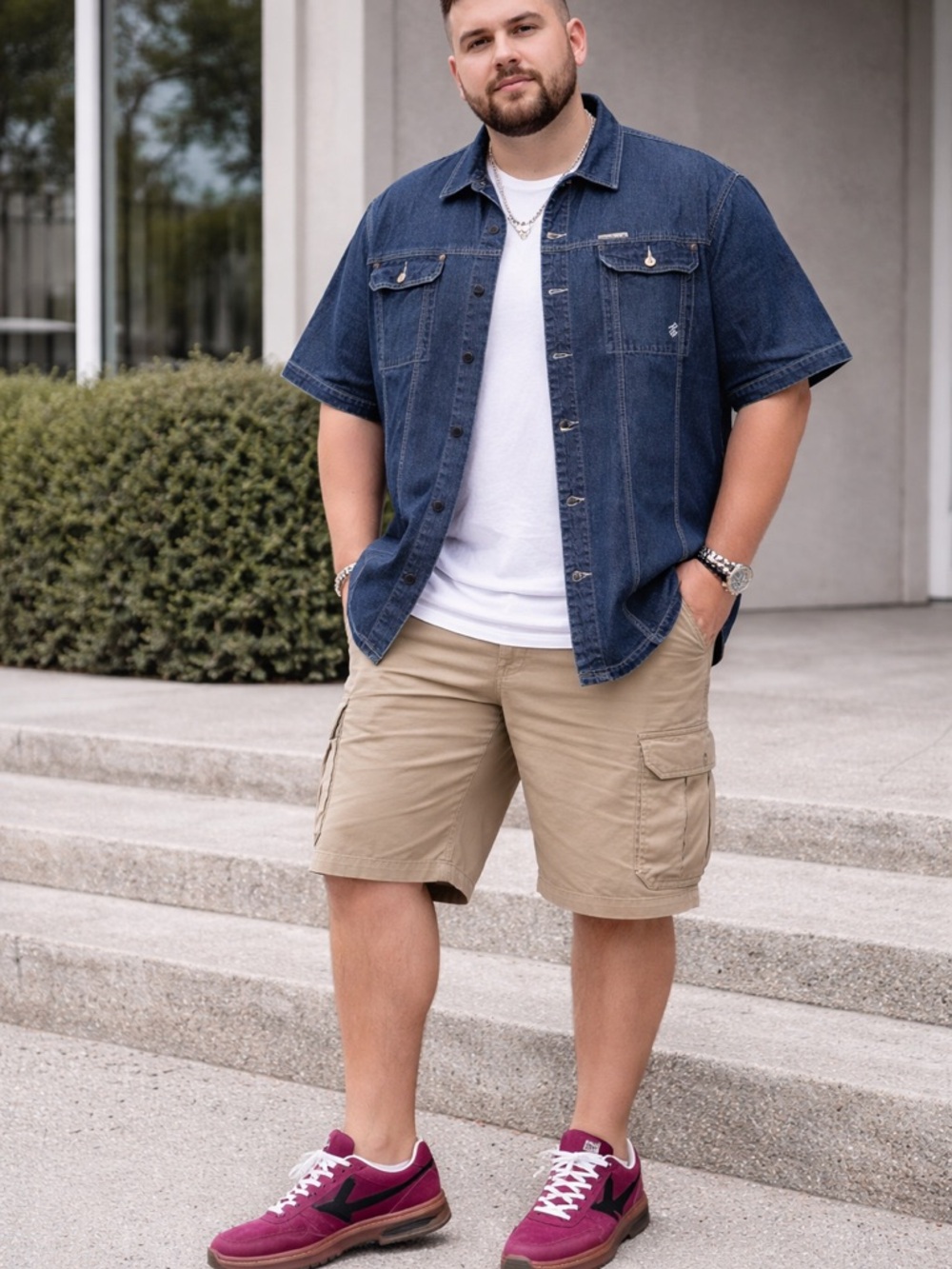Rocawear Dark Blue Denim Short Sleeve Jean Jacket